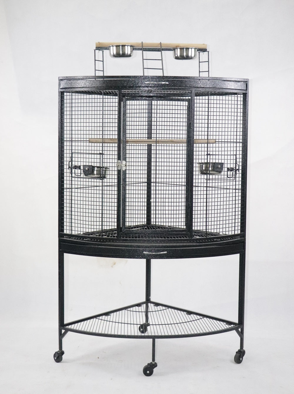 Black Vein Corner Bird Cage Bird Cage Small Macaw Cage Parrot Cage Cocktail Cage