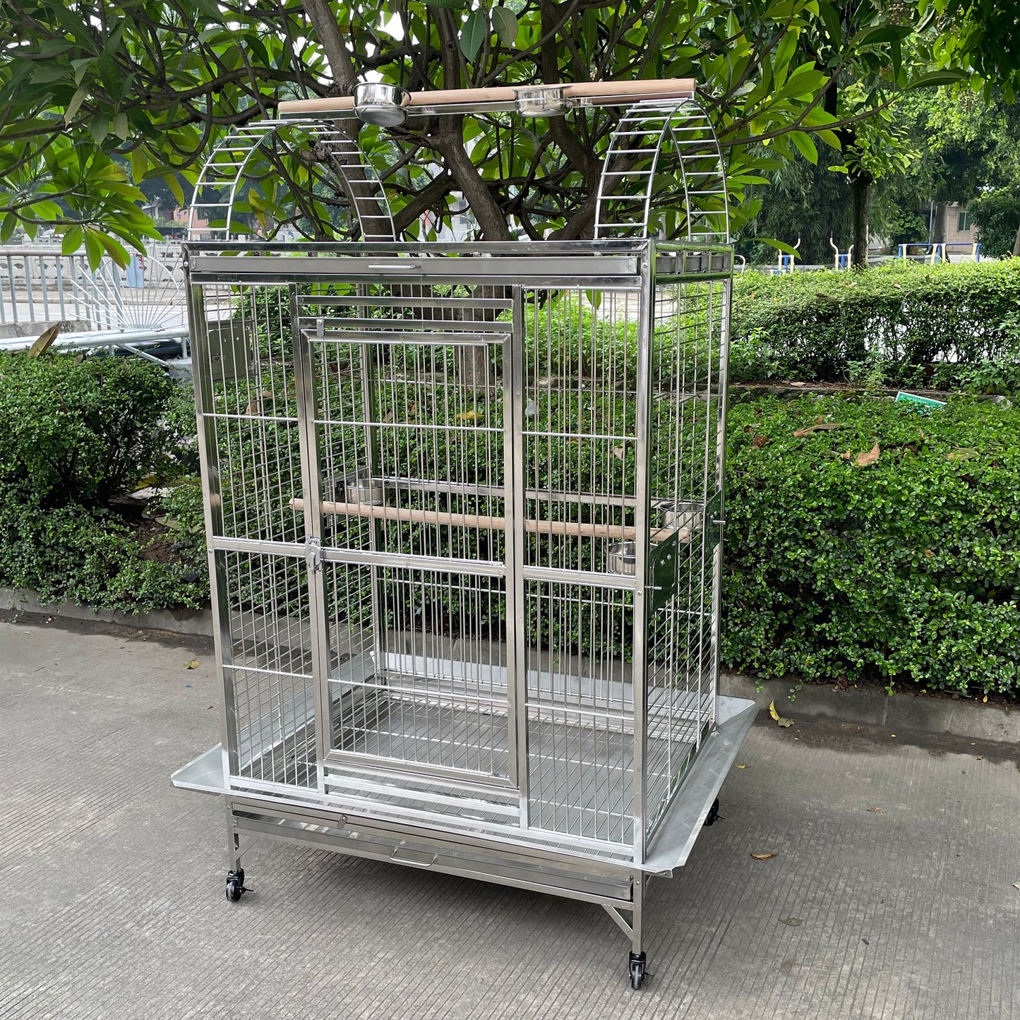 40"x30"x70" Stainless Steel SUS201 Play Top Style Bird Cage Parrot Cage Large 100X75X 175CM