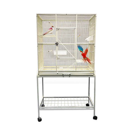 Eggshell White Metal Cage Bird Cage Small Animal Cage Parrot Cage Cocktail Cage