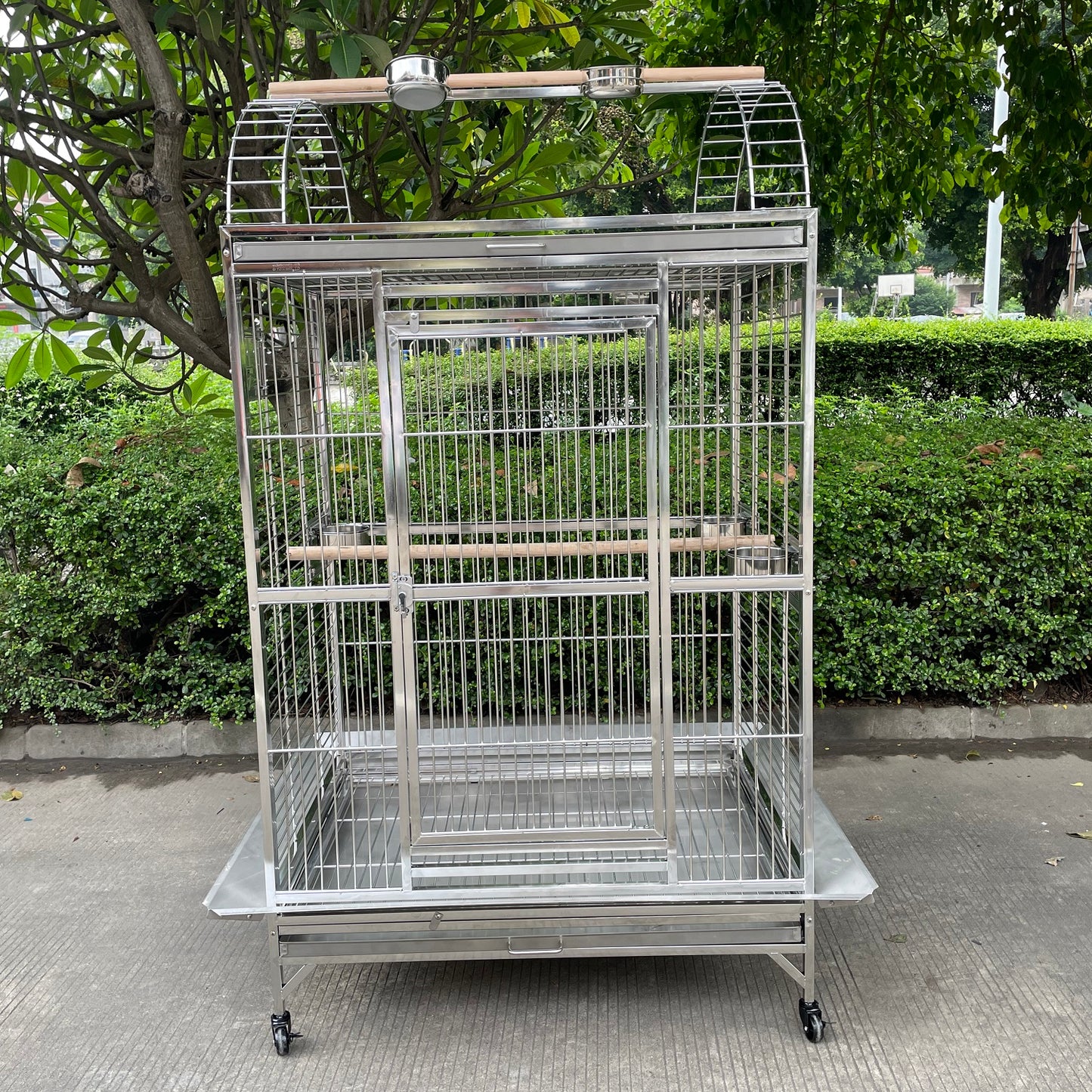 40"x30"x70" Stainless Steel SUS201 Play Top Style Bird Cage Parrot Cage Large 100X75X 175CM