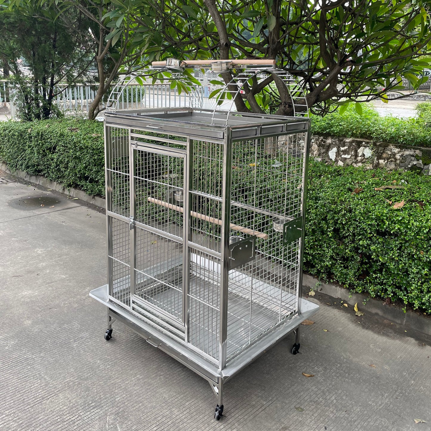 40"x30"x70" Stainless Steel SUS201 Play Top Style Bird Cage Parrot Cage Large 100X75X 175CM