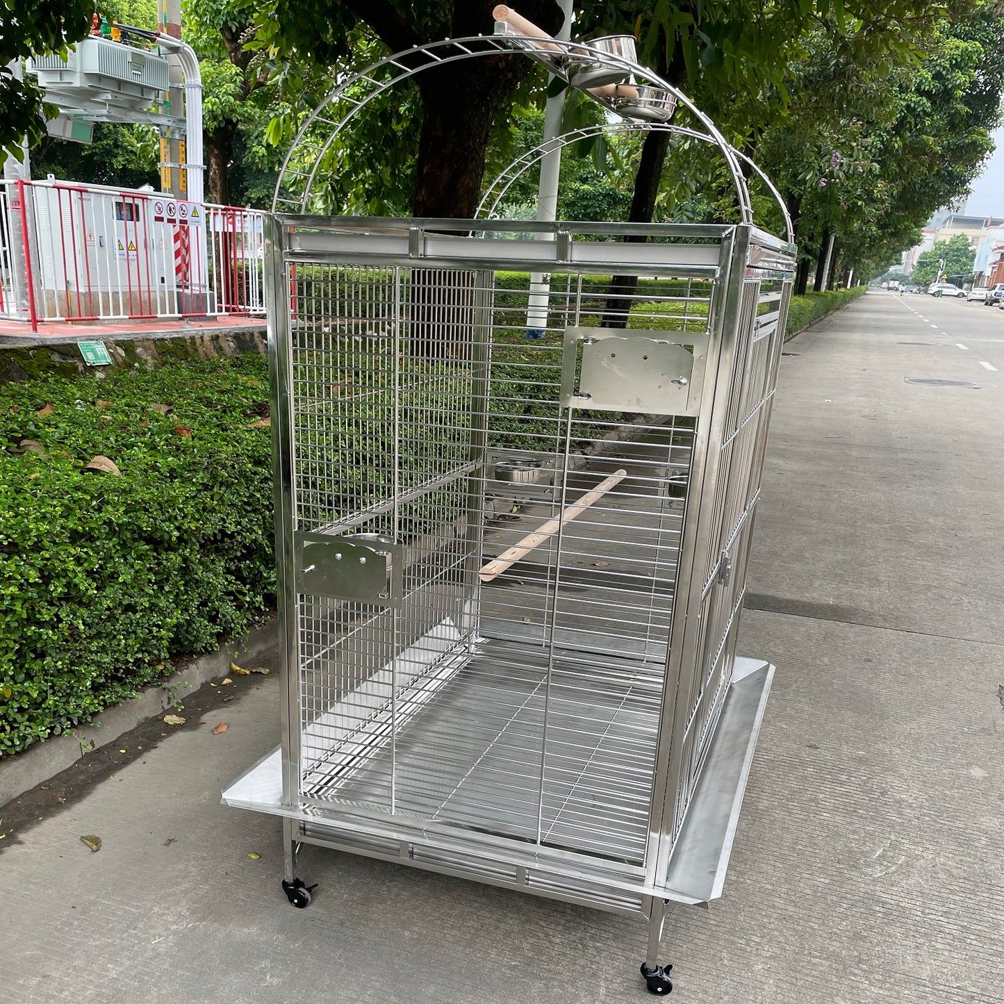 40"x30"x70" Stainless Steel SUS201 Play Top Style Bird Cage Parrot Cage Large 100X75X 175CM