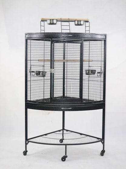 Black Vein Corner Bird Cage Bird Cage Small Macaw Cage Parrot Cage Cocktail Cage