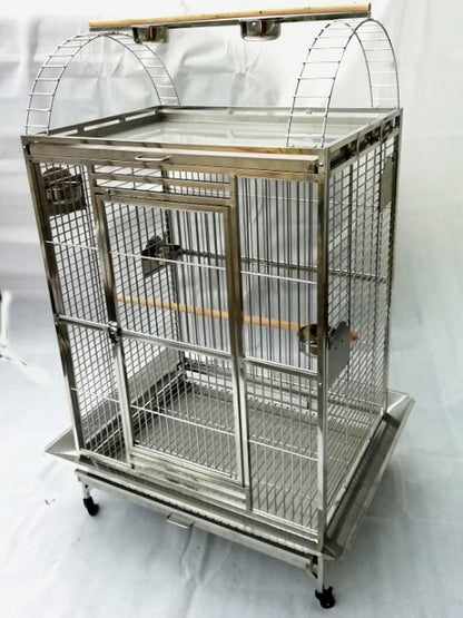 40"x30"x70" Stainless Steel SUS201 Play Top Style Bird Cage Parrot Cage Large 100X75X 175CM