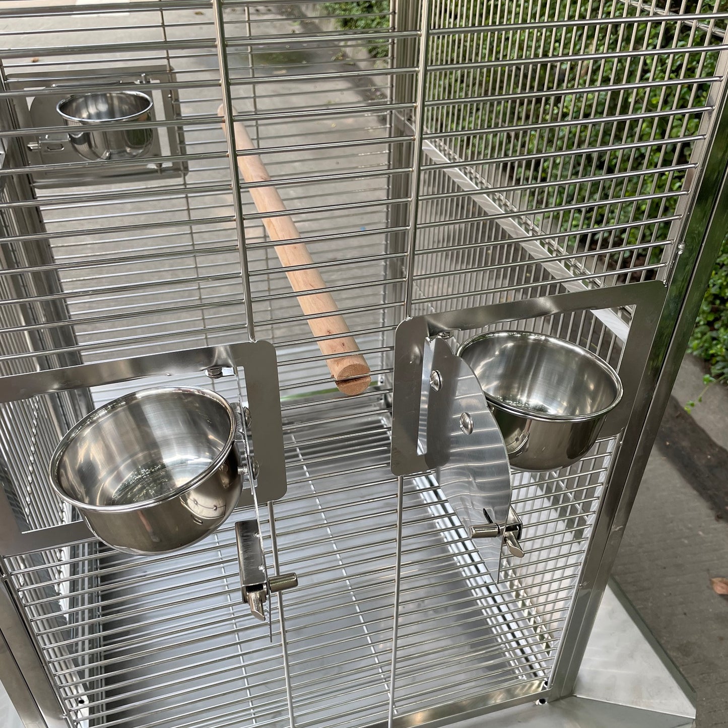 SUS201 Stainless Steel PLAYTOP Style Bird CAGE Parrot CAGE 24"X20"X56"