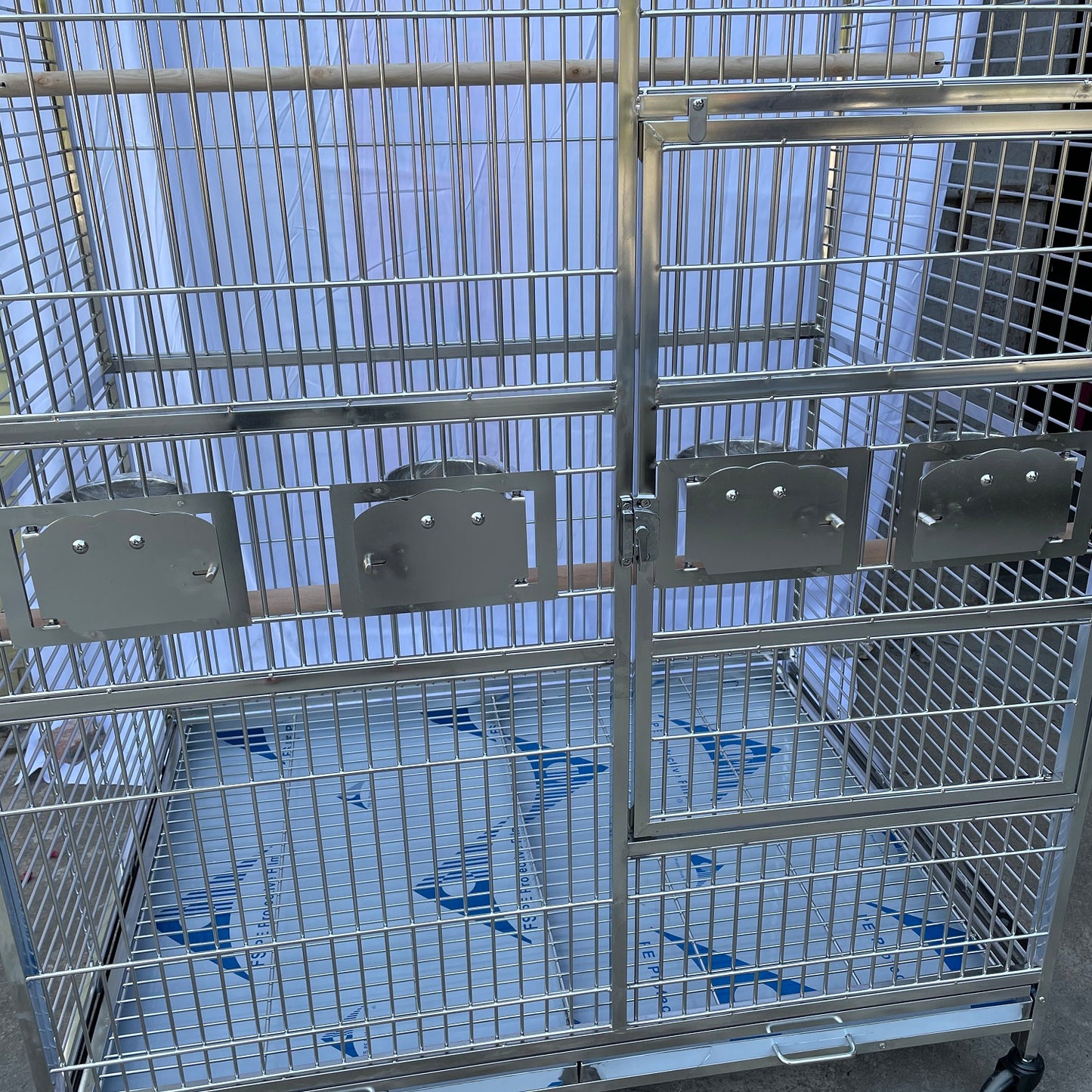 Stainless Steel SUS201 Square Top Style Flight Bird Cage Parrot Cage 48"x36"x60"