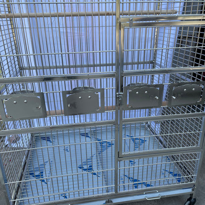 Stainless Steel SUS201 Square Top Style Flight Bird Cage Parrot Cage 48"x36"x60"