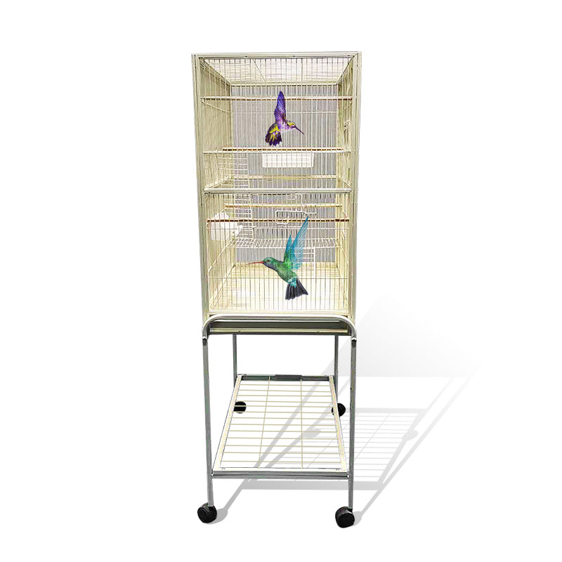Eggshell White Metal Cage Bird Cage Small Animal Cage Parrot Cage Cocktail Cage