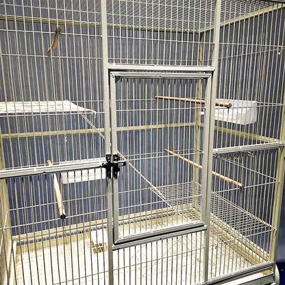 Eggshell White Metal Cage Bird Cage Small Animal Cage Parrot Cage Cocktail Cage