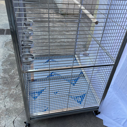 Stainless Steel SUS201 Square Top Style Flight Bird Cage Parrot Cage 48"x36"x60"