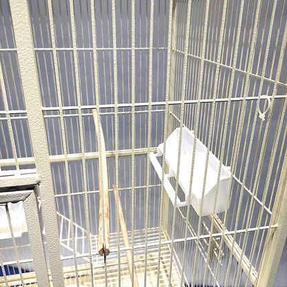 Eggshell White Metal Cage Bird Cage Small Animal Cage Parrot Cage Cocktail Cage