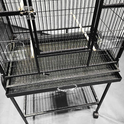 Black Vein Metal Cage Bird Cage Small Animal Cage Parrot Cage Cocktail Cage