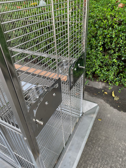 SUS201 Stainless Steel PLAYTOP Style Bird CAGE Parrot CAGE 24"X20"X56"