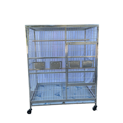 Stainless Steel SUS201 Square Top Style Flight Bird Cage Parrot Cage 48"x36"x60"