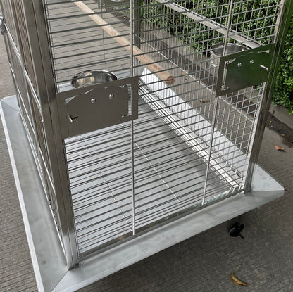 40"x30"x70" Stainless Steel SUS201 Play Top Style Bird Cage Parrot Cage Large 100X75X 175CM