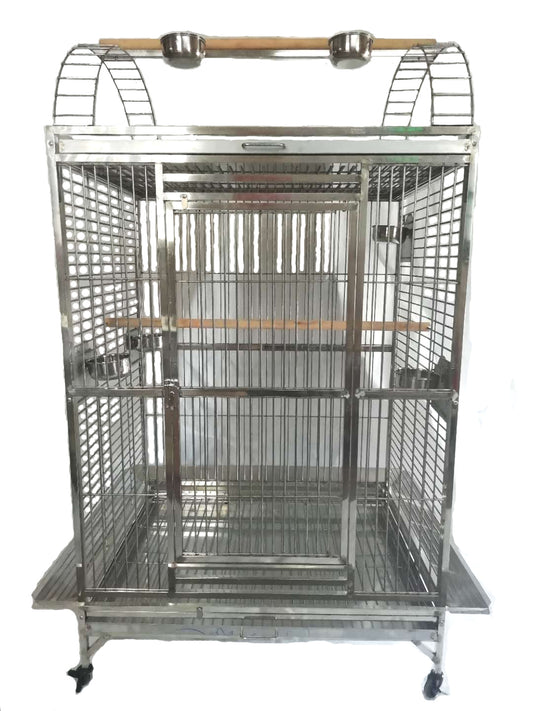 40"x30"x70" Stainless Steel SUS201 Play Top Style Bird Cage Parrot Cage Large 100X75X 175CM